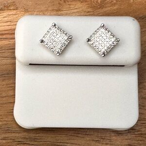 Elegant Silver Stud Earrings